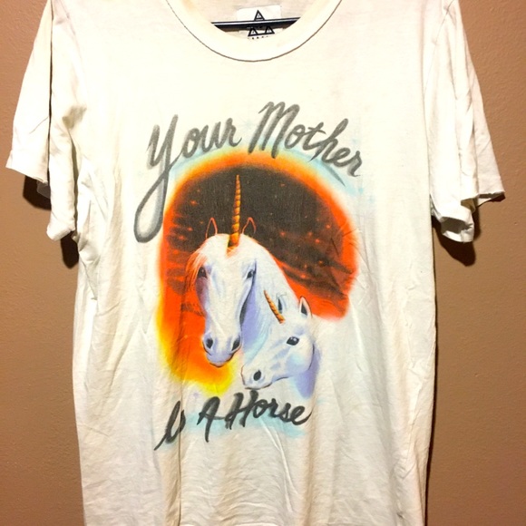 UNIF Tops - UNIF tee Your Mother Is a Horse